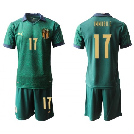 Tenue Italie Ciro Immobile 17 Enfant Troisieme UEFA Euro 2020 Maillot de Foot